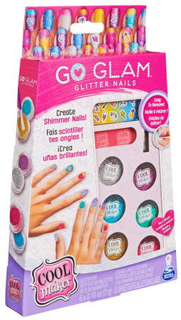 Go Glam Zestaw Do Paznokci Z Brokatem I Naklejkami Cool Maker Spin Master