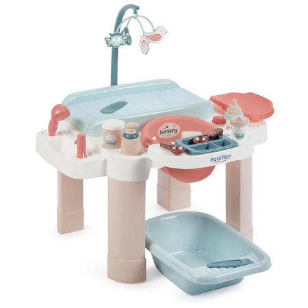 Nursery Kącik opiekunki dla lalek pielęgnacja, karmienie, kąpiel + wanienka i akcesoria