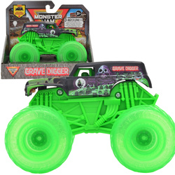 Monster Jam Pojazd z podświetlanymi kołami 1:43 Grave Digger