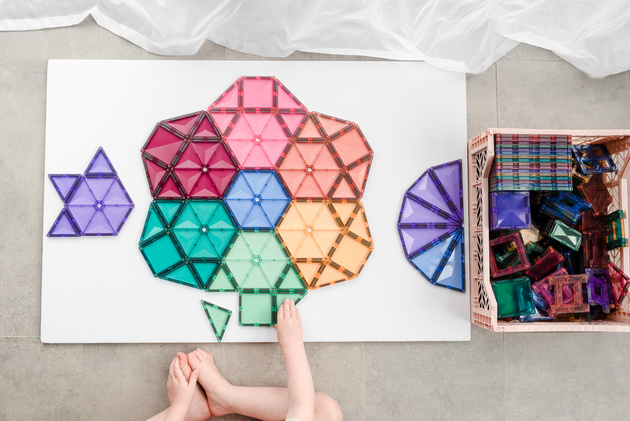 CONNETIX Pastel Mega Pack Kreatywne klocki magnetyczne 202 elementy