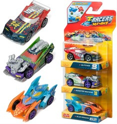 T-Racers Mix'N Race Samochodziki Wyścigowe zestaw 3 pojazdów