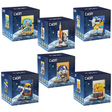 Duży zestaw kosmiczny klocki konstrukcyjne CaDA NASA wystawa 1182 elementów 