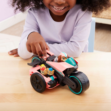 Psi Patrol The Mighty Movie Wielki Film Liberty Transformujący Pojazd i figurki Poms Junior Patrollers + maskotka Skye