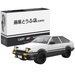 Klocki Konstrukcyjne CaDA Białe auto Toyota AE86-trueno Samochód miejski Initial-D 72 elementy