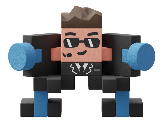 Klocki konstrukcyjne Mini Waffle Surprise Tajemnicza Figurka w saszetce Marioinex