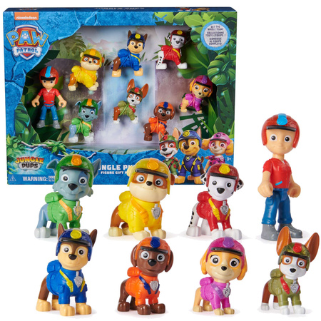 Psi Patrol Zestaw 8 figurek Jungle Pups