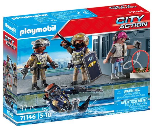 Playmobil City Action Zestaw 4 Figurek Jednostki Specjalne 37 Elementów