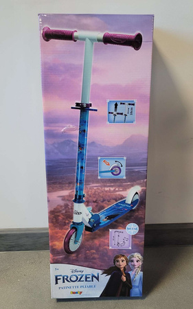 OUTLET Hulajnoga dwukołowa Kraina Lodu Disney składana z regulowaną kierownicą Frozen USZKODZONE OPAKOWANIE