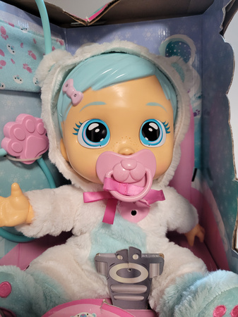 OUTLET Cry Babies chora Lalka Kristal płacze kaszle + zestaw lekarski WADLIWA