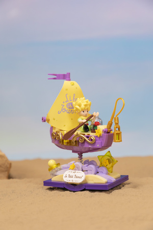 Klocki konstrukcyjne Pantasy Mały Książę Łódź Starry Ride Boat Le Petit Prince 114 elementów