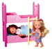 Evi Love Zestaw 2 lalki i łóżko dwupiętrowe + akcesoria