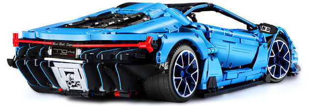 Klocki konstrukcyjne CaDA Master Duże Auto Sportowe 59 cm Super Car Niebieski Samochód 3842 elementów