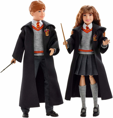 Harry Potter Lalka Ron Weasley ruchoma figurka z różdżką i szatą Gryffindor Hogwart