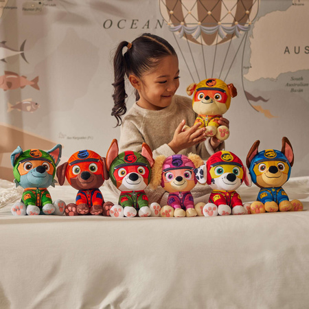 Psi Patrol Jungle Pups Rubble pluszak miękka przytulanka Piesek 18 cm