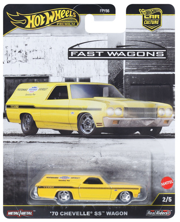 Hot Wheels Premium Car Culture Kultowe Auta '70 Chevrolet Chevelle SS Wagon