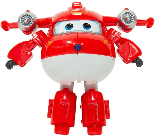 Super Wings Figurki Transformujące samolot robot Jerome (Lotek) i Jett (Dżetek)