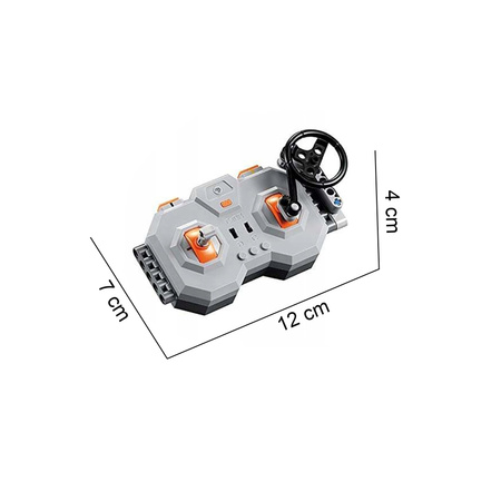 Klocki konstrukcyjne CaDA Zdalnie sterowany duży sportowy samochód wyścigowy 48 cm z napędem Pro Power System Wyścigówka Czarne Auto Pojazd RC 1586 elementów