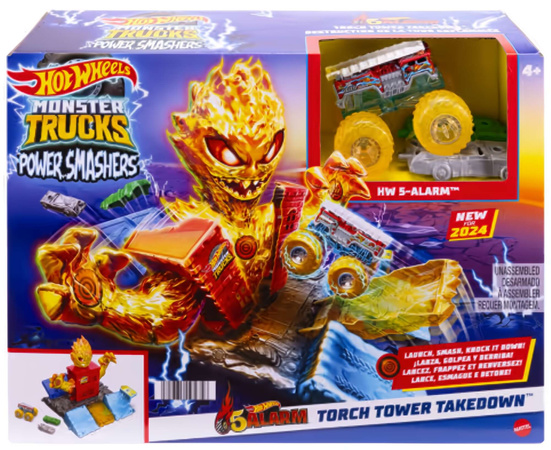 Tor samochodowy Hot Wheels Monster Trucks Arena Smashers Wieża Ognia