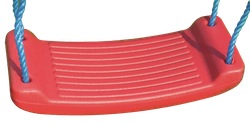 Huśtawka ogrodowa dla dzieci Płaskie siedzisko 42 x 16,5 cm czerwone