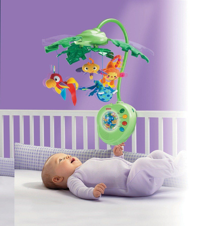OUTLET FISHER PRICE Karuzela RAINFOREST Tropikalny Las + PILOT K3799 WADLIWA