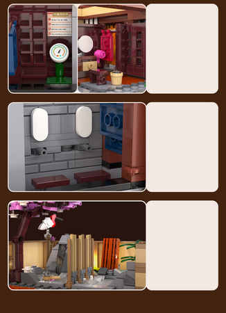 Klocki Konstrukcyjne CaDA Budynek łaźnia Sento w japońskim stylu światło LED 1249 elementów C66012W