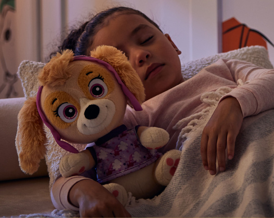 Psi Patrol Pojazd Z Figurką Skye Helikopter + Bedtime Przytulanka Plush Maskotka 25 Cm