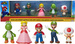 Super Mario figurki zestaw Mario, Luigi, Peach, Yoshi, Toad