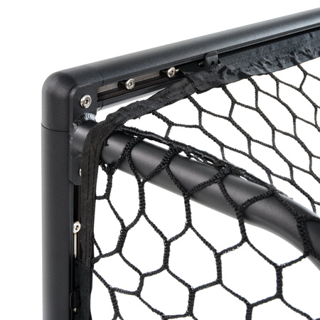 Bramka aluminiowa czarna do gry w piłkę nożną Scala 120x80 cm