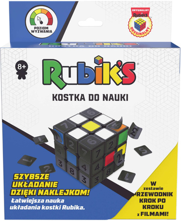 Zesta Kostka Rubika Oryginalna 3x3 układanka logiczna Rubik's Cube + Rubik's Kostka do nauki kolorowa strategiczna gra z naklejkami