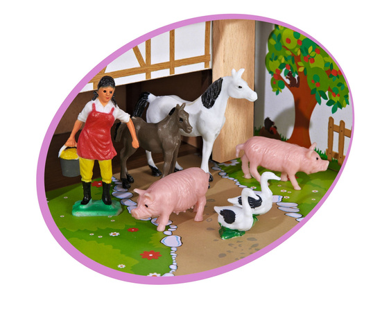 Eichhorn Drewniana farma 23 elementy i Supermarket farma