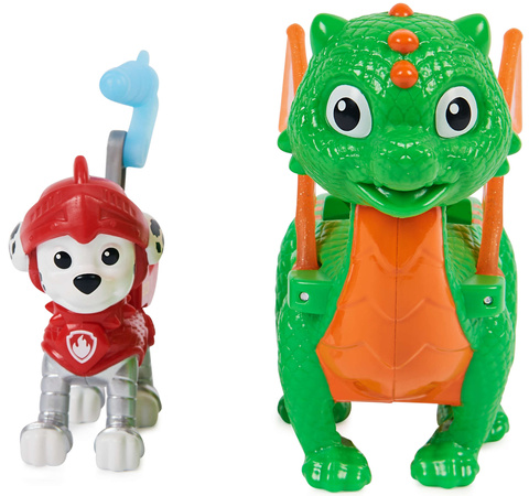 Psi Patrol Rescue Knights Rycerze 2 figurki Marshall i smok Jade