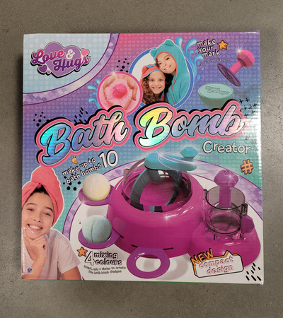OUTLET Zestaw Do Robienia Tworzenia Kul Do Kąpieli Kule Musujące Bath Bomb 10 Kul 4 kolory 6+ USZKODZONE OPAKOWANIE