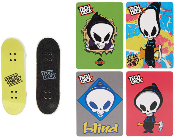 Fingerboard Rampa Neon Mega Park Invasion Skatepark + 4 Karty Tricków