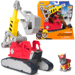 Psi Patrol Charger Dźwig Chwytak Pojazd Budowlany 22 Cm Rubble&crew + Figurka