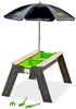 EXIT Aksent Stół do wody i piasku z dwoma pojemnikami parasolem i narzędziami ogrodniczymi