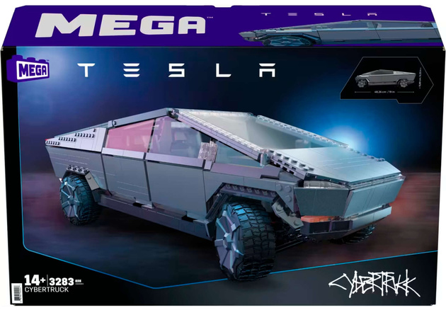 Klocki Mega zestaw duży samochód Tesla Cybertruck 3283 elementy 48 cm