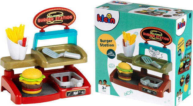 Zabawkowy zestaw kuchnia restauracja do robienia burgerów Klein Burger Station