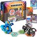 Bakugan Baku-Tin pudełko puszka pojemnik do przechowywania + 2 figurki i karty Sectanoid
