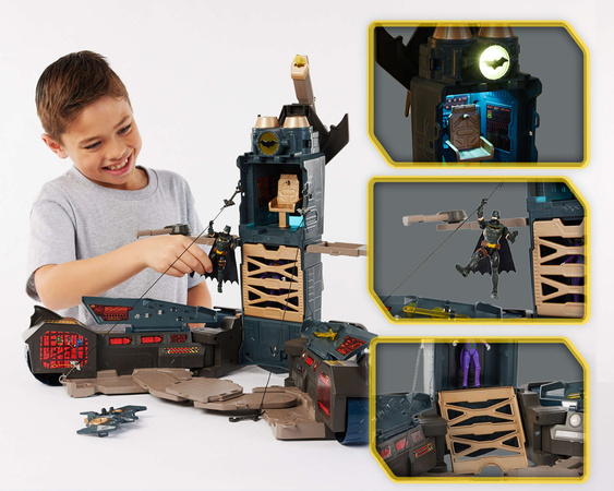 DC Comics Batman Zestaw Batmobile Ultimate Transforming + figurka 10 cm Światło Dźwięk