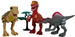 Dinozaury Figurki Zestaw Ruchome Dźwięk Światło Ryczą 22 Cm Spinosaurus Tyranozaur Velociraptor 3 szt.