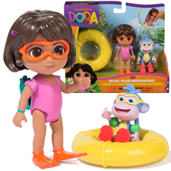 Dora Poznaje Świat Zestaw Splash-Splash 2 Figurki Dora i Butek + Akcesoria