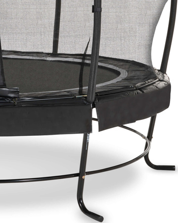 Trampolina ogrodowa z siatką zabezpieczającą Lotus Premium 253 cm czarna