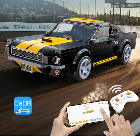 OUTLET Klocki konstrukcyjne CaDA wyścigówka Samochód sterowany Shelby GT 350H Auto sportowe 291 el. USZKODZONE OPAKOWANIE