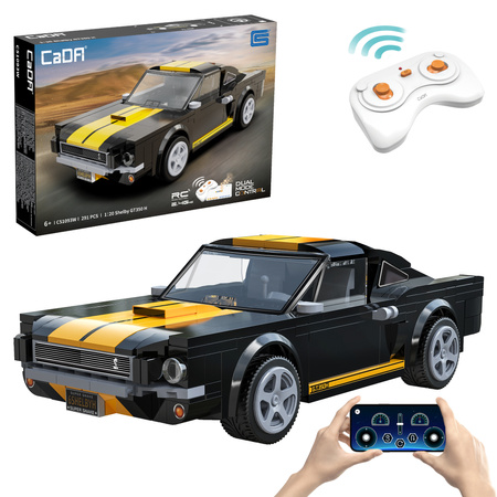 Klocki konstrukcyjne CaDA wyścigówka Samochód wyścigowy zdalnie sterowany Shelby GT 350H Auto sportowe 291 elementów RC