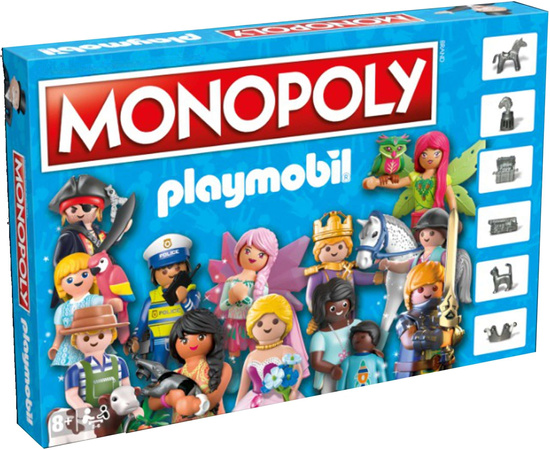 OUTLET Monopoly Towarzyska Gra Planszowa Rodzinna Playmobil wersja polska NIEPEŁNY KOMPLET