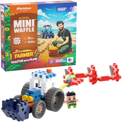 Klocki konstrukcyjne Mini Waffle Farmer Ładowarka czołowa 50 elementów Marioinex