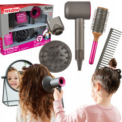 OUTLET Zestaw fryzjerski Dyson Supersonic do stylizacji włosów z suszarką dla dzieci Casdon USZKODZONE OPAKOWANIE