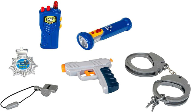 Plecaczek policyjny z wyposażeniem Ben&Sam latarka kajdanki gwizdek Klein