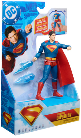 DC Comics Epic Strike mała figurka Superman ruchoma lalka 15 cm + akcesoria