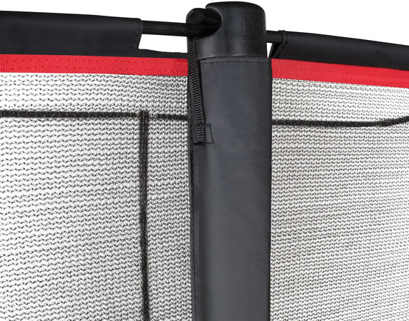 Trampolina ogrodowa z siatką zabezpieczającą i drabiną PeakPro 275 x 458 cm czarna